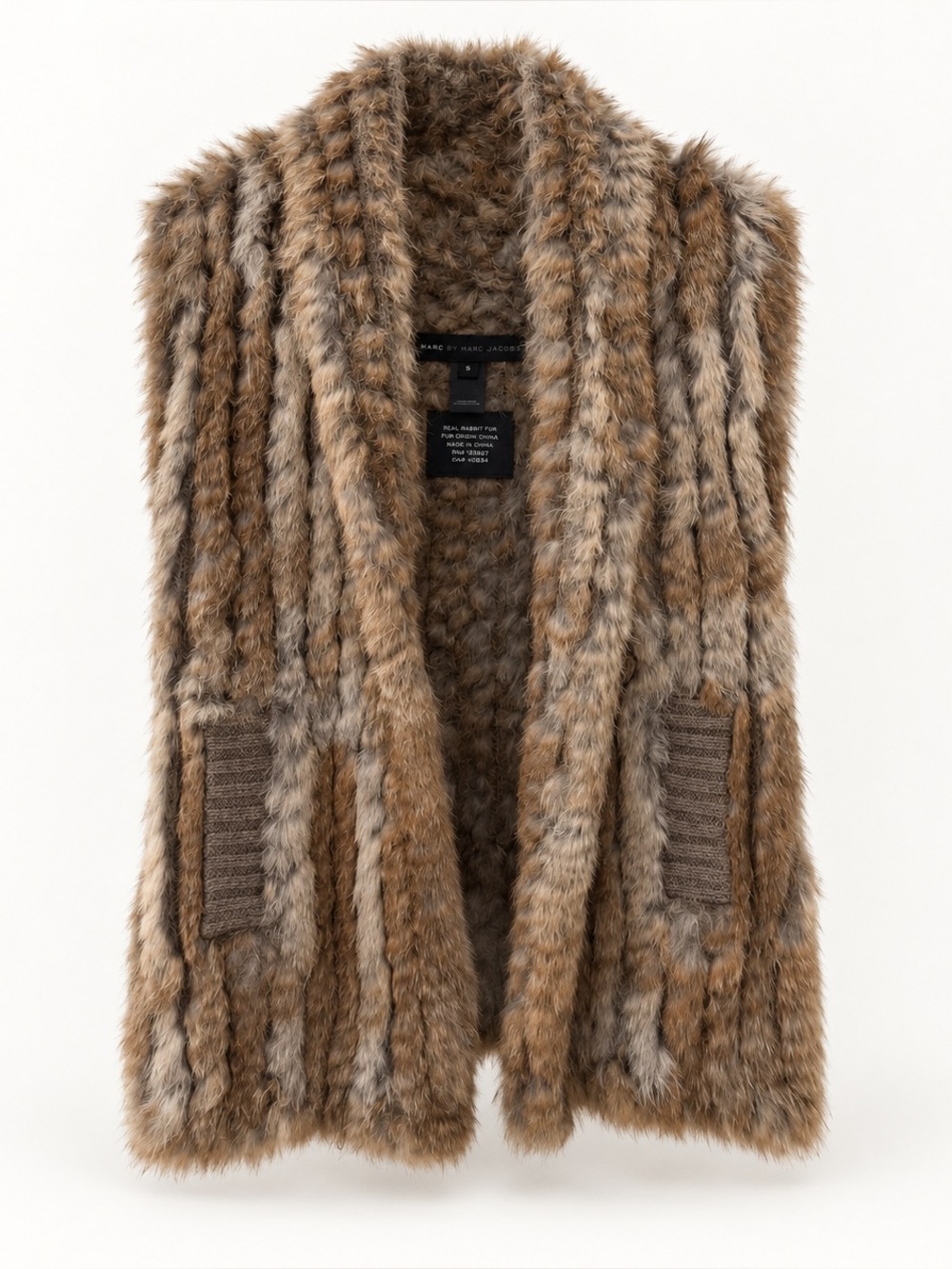 Marc Jacobs Genuine Rabbit Fur Vest